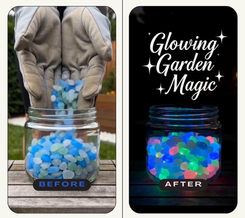 💥LAST DAY SALE 50%OFF - 🌈Colorful Glow-in-the-Dark Garden Stones