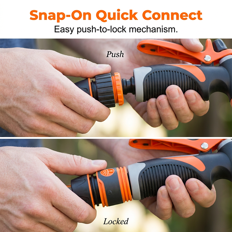 💦 All-in-One Cleaning Water Gun – Adjustable Spray Patterns, Ergonomic Anti-Slip Grip & Universal Faucet Adapters – Perfect for Vehicles, Patios, Plants & More 🚗🏠