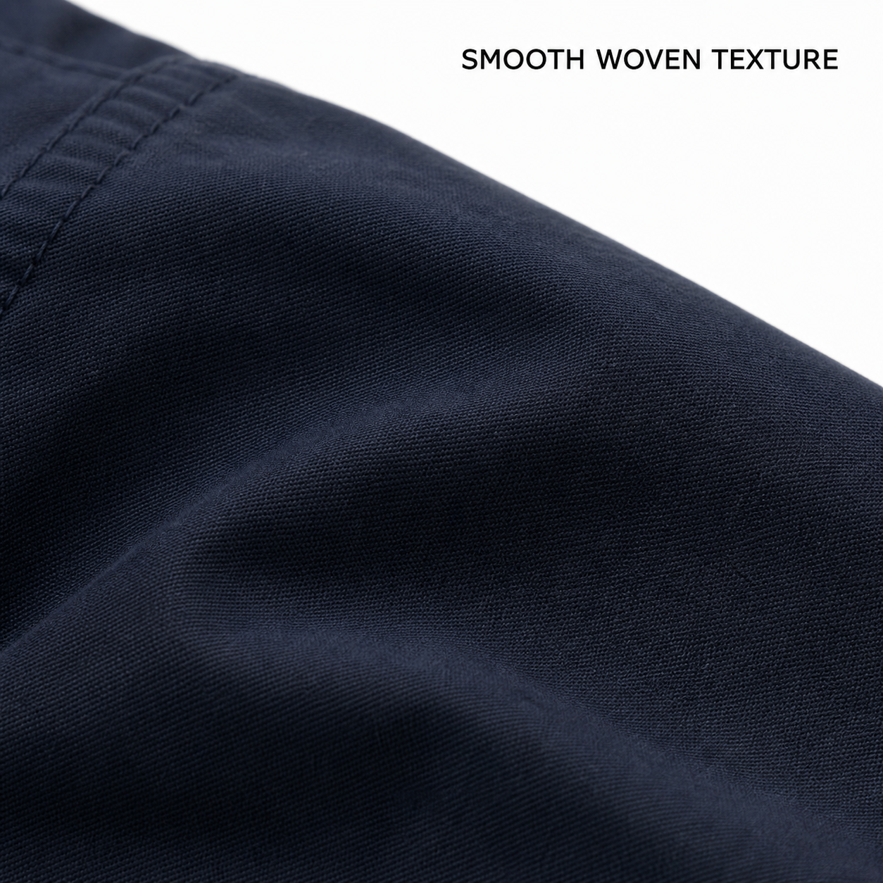 Men's cargo pants woven fabric texture detail