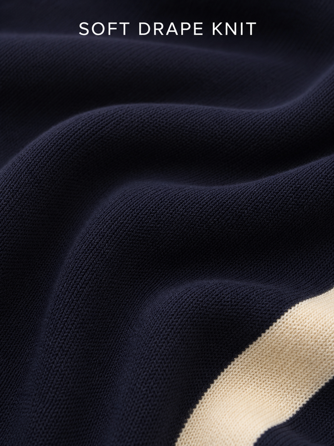 Soft drape fine-gauge knit texture close-up