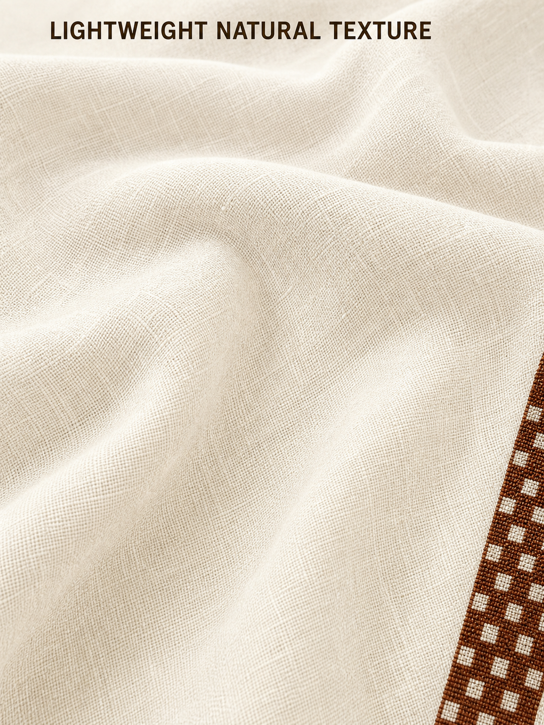 Viscose linen woven texture close-up