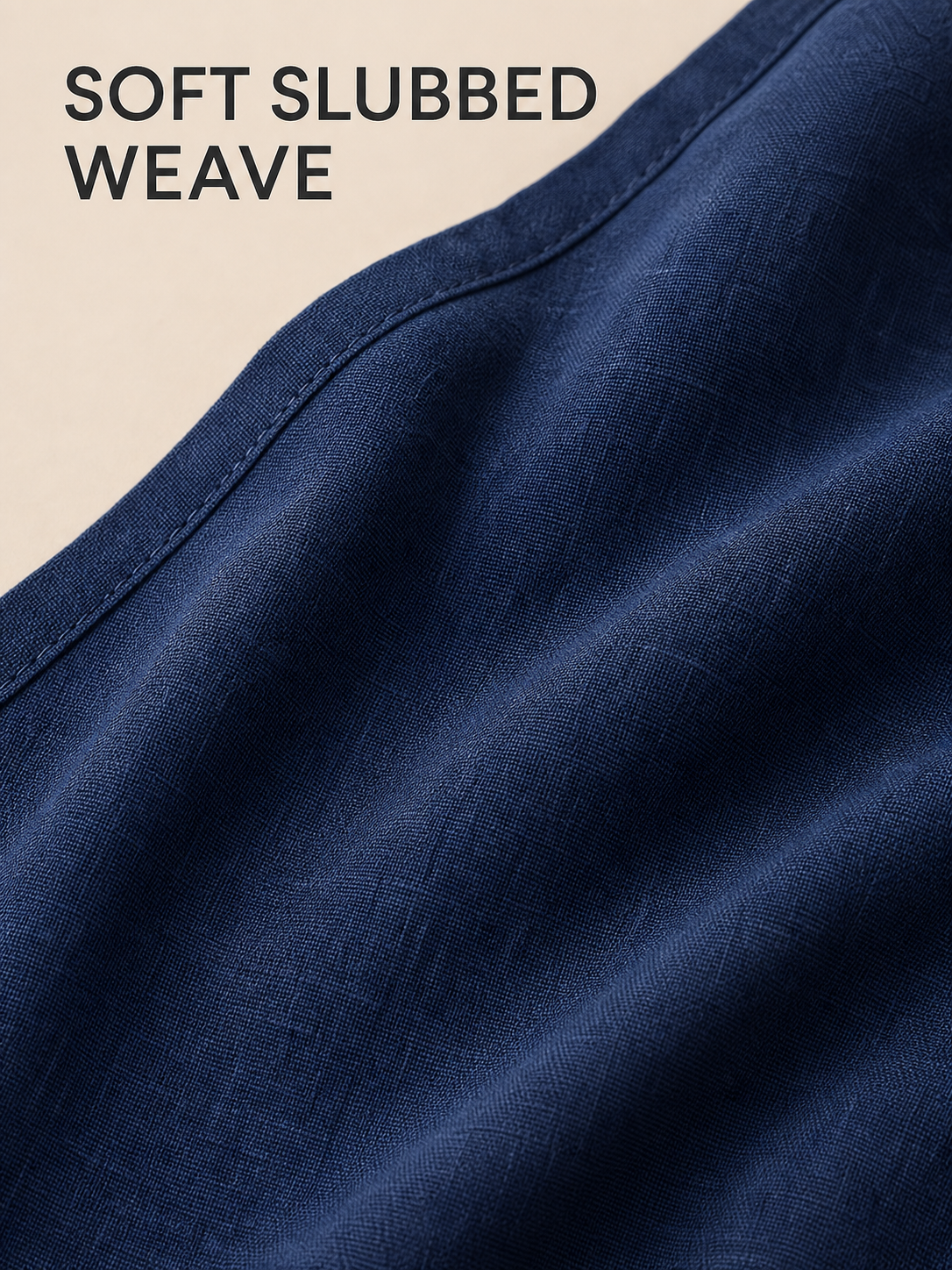 Soft matte slubbed woven fabric texture