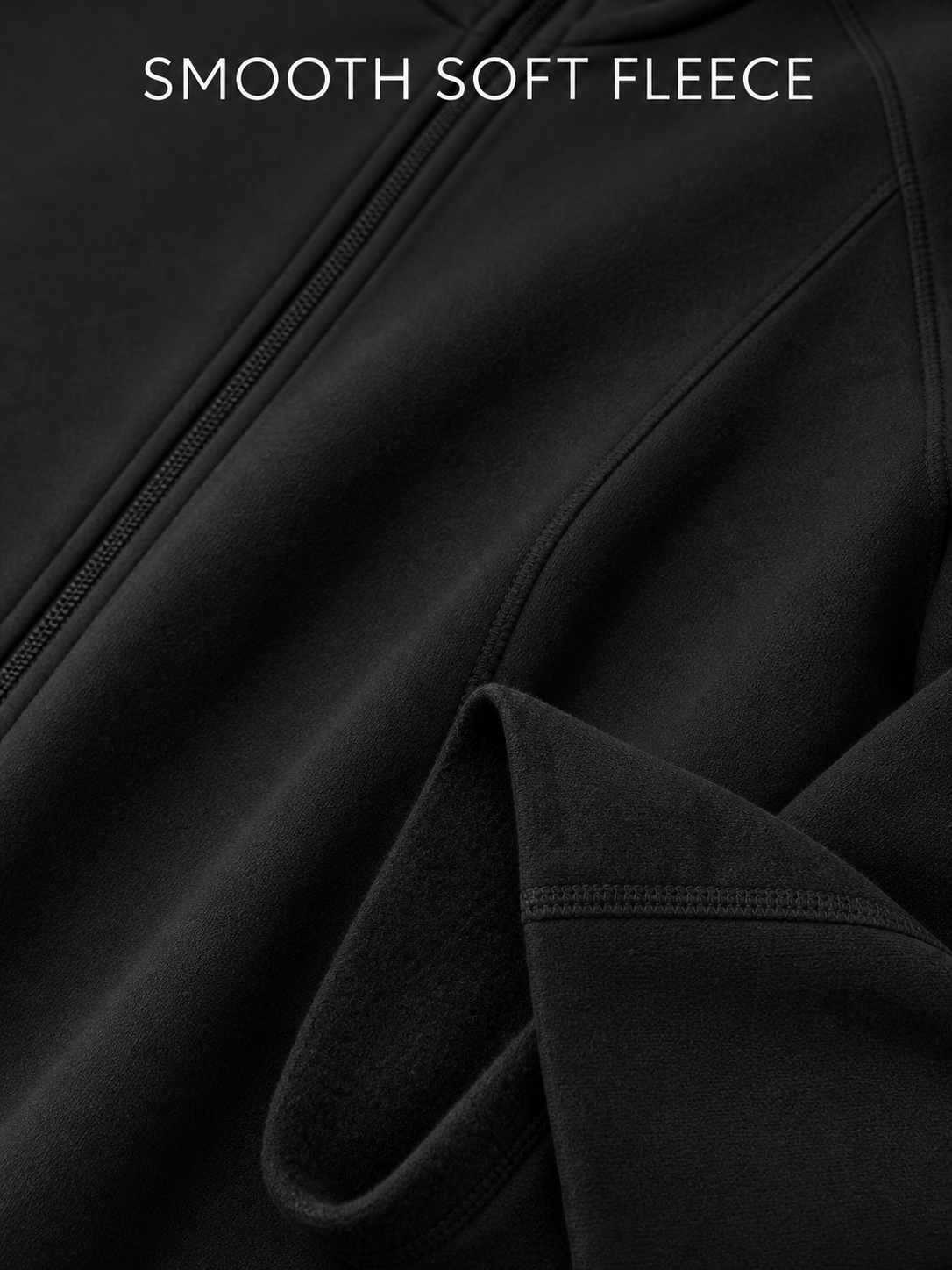 Soft fleece-like cotton blend fabric close-up