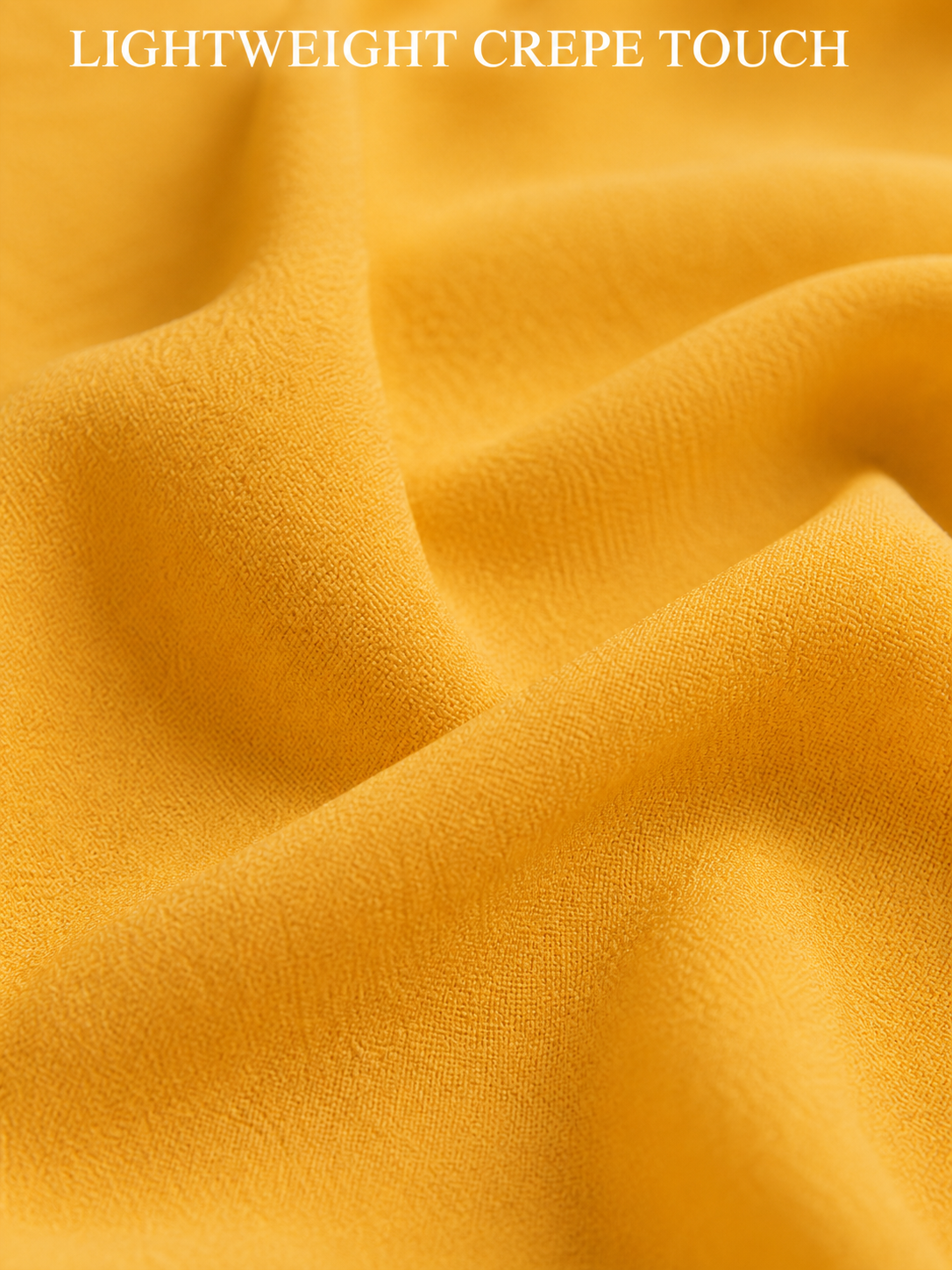 Lightweight matte crepe fabric texture