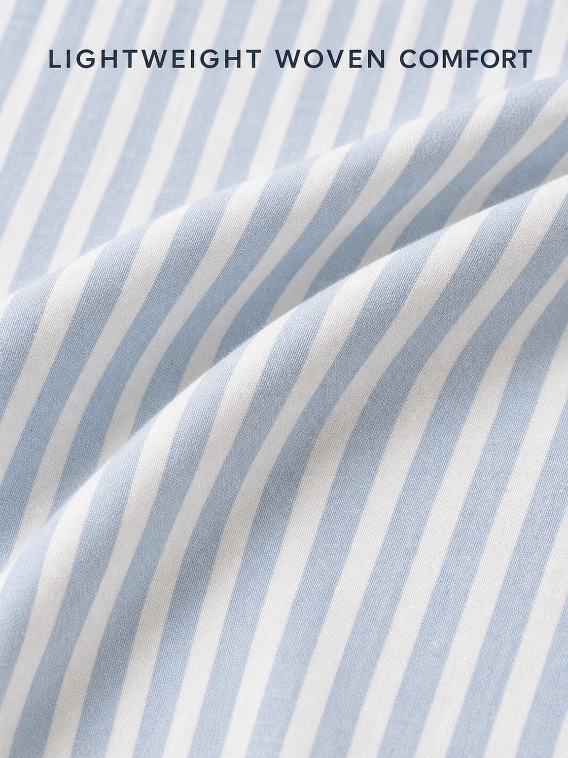 Lightweight narrow striped woven fabric texture