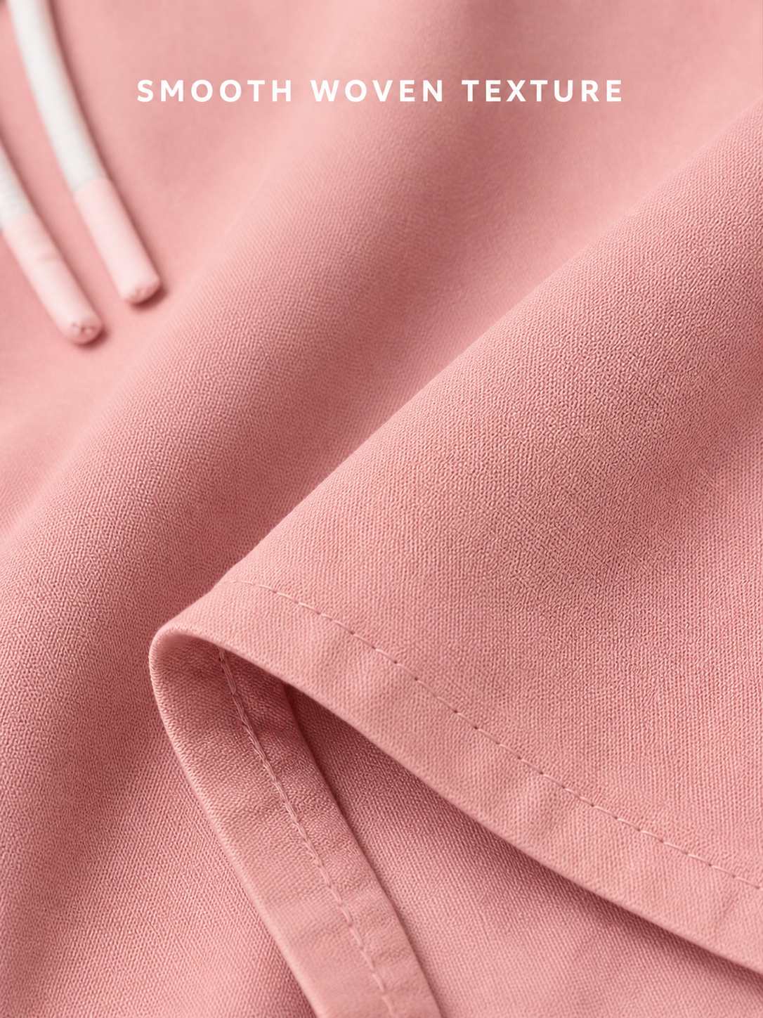 Smooth matte stretch-woven fabric texture close-up