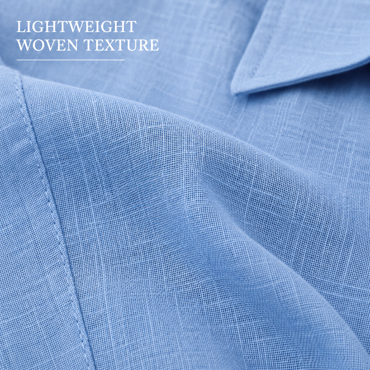 Woven crosshatch surface and natural drape detail
