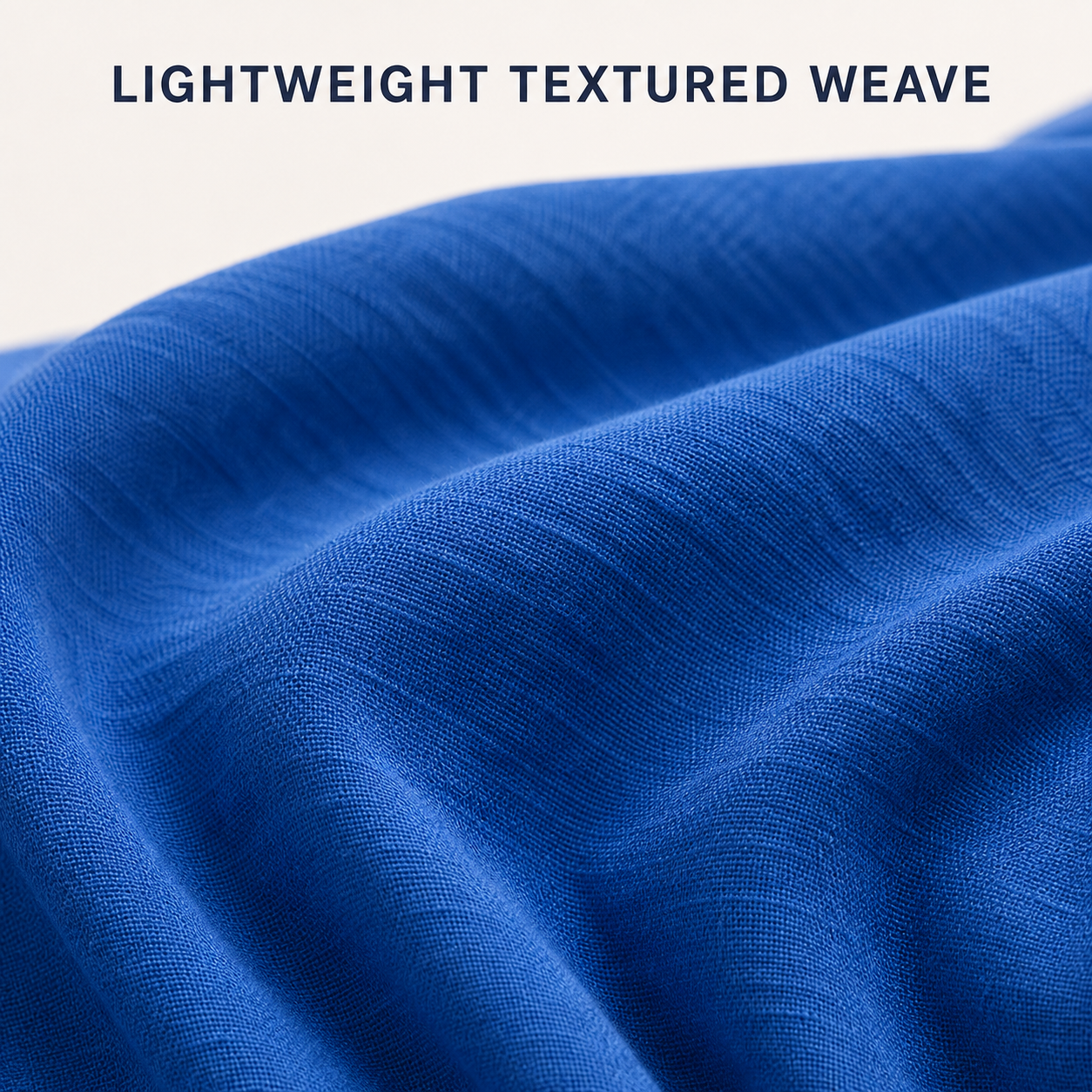 Lightweight textured woven dress fabric detail