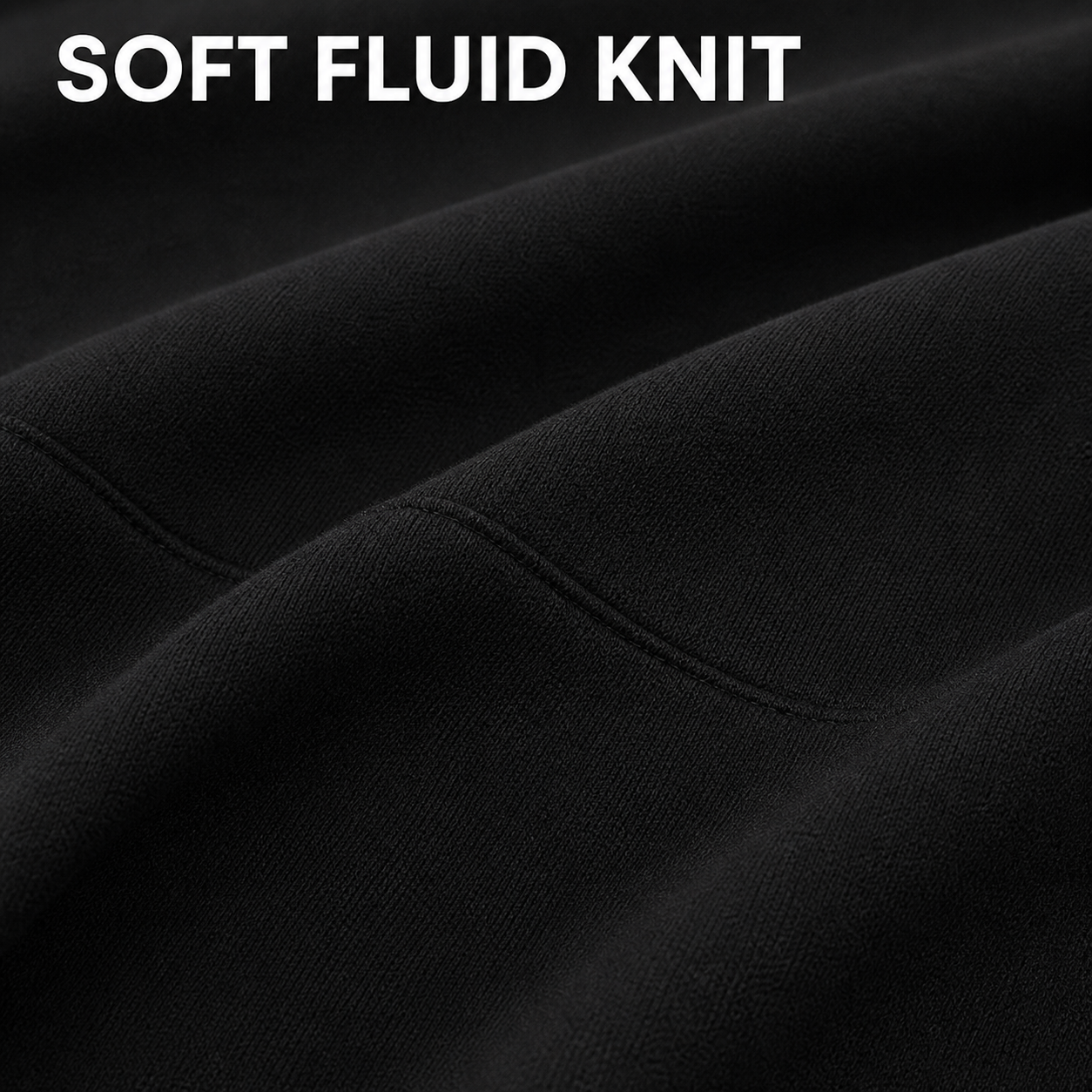 Soft fluid knit texture detail