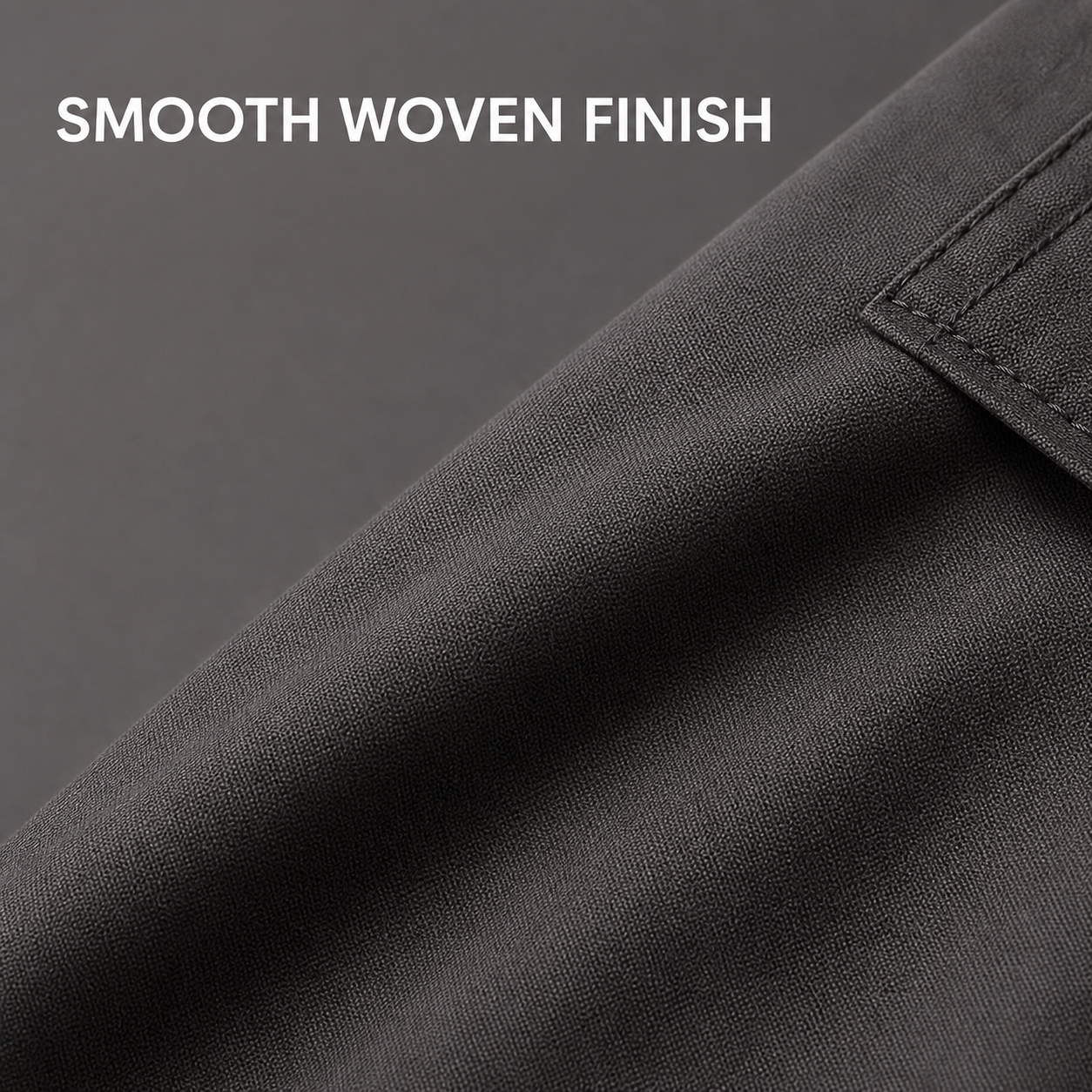 Smooth matte woven cargo pants texture