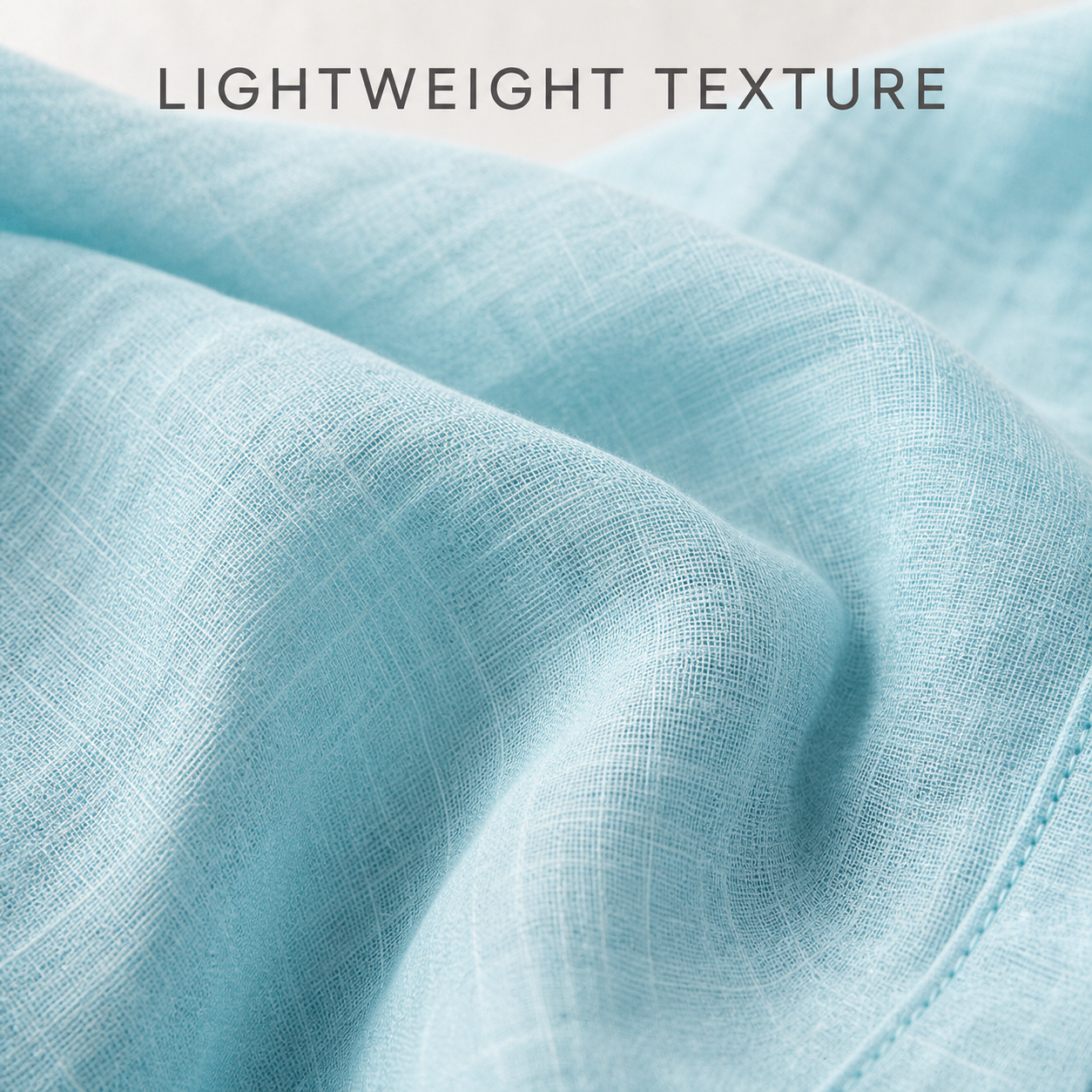 Lightweight linen viscose woven texture close-up