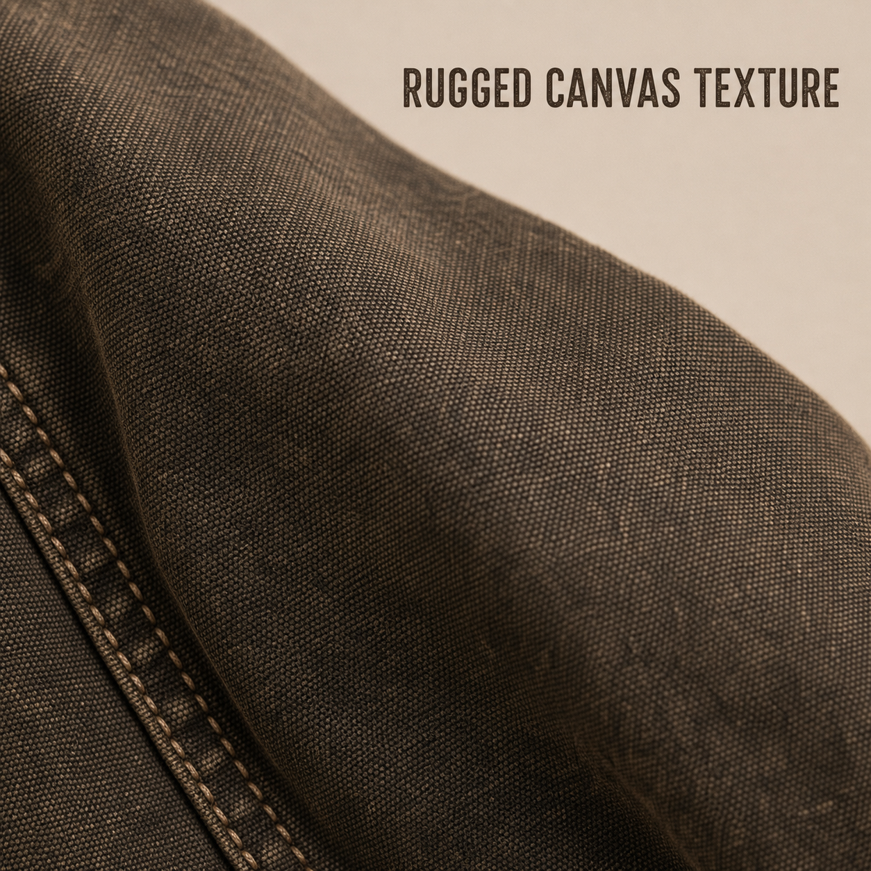 Weathered matte cotton canvas texture detail
