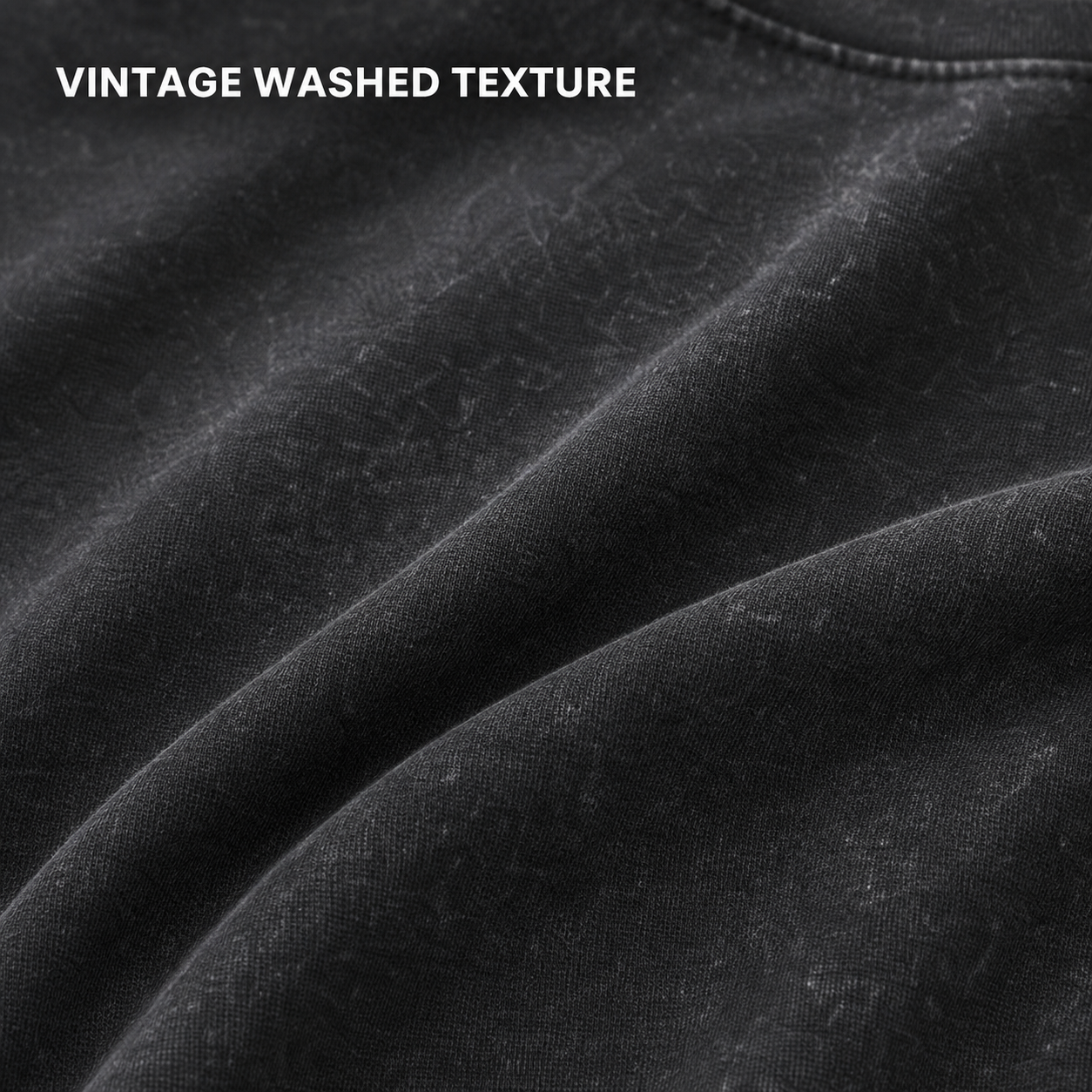 Washed mineral-effect knit surface texture detail