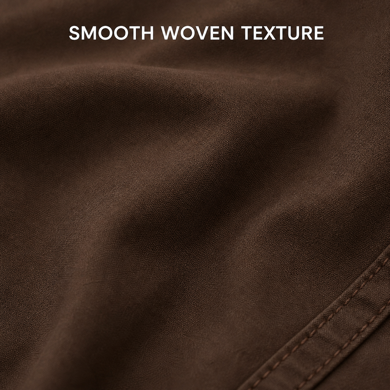Matte fine woven overshirt texture and natural drape