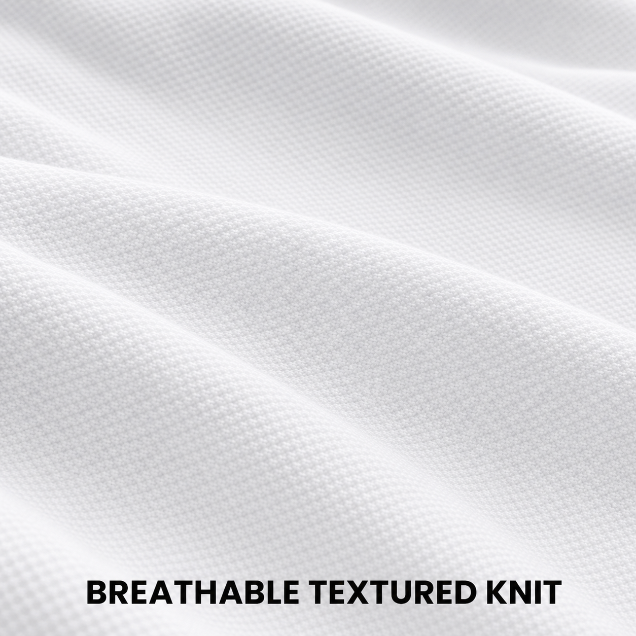 Dense textured polyester elastane knit close-up