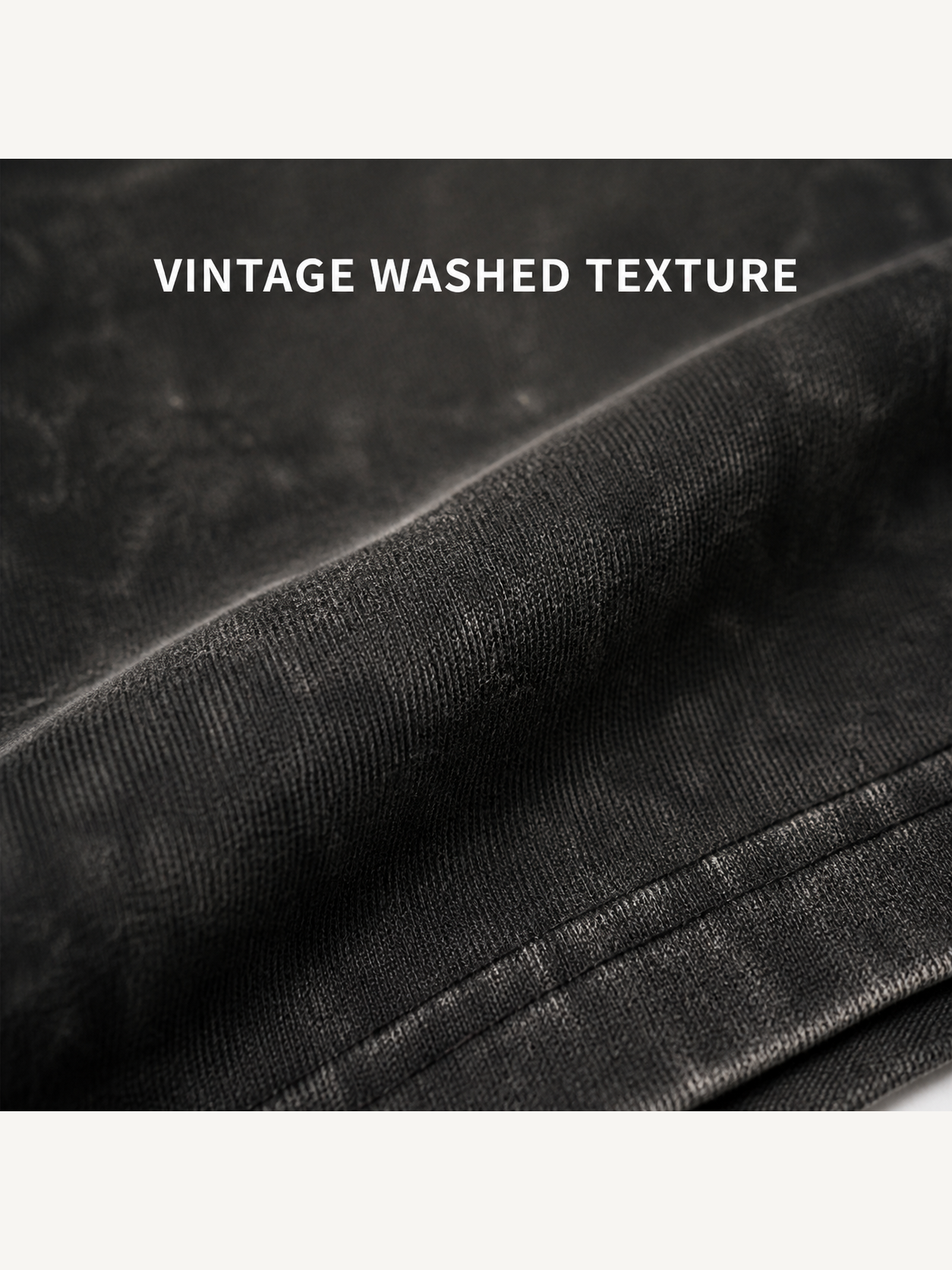 Vintage washed cotton jersey texture close-up