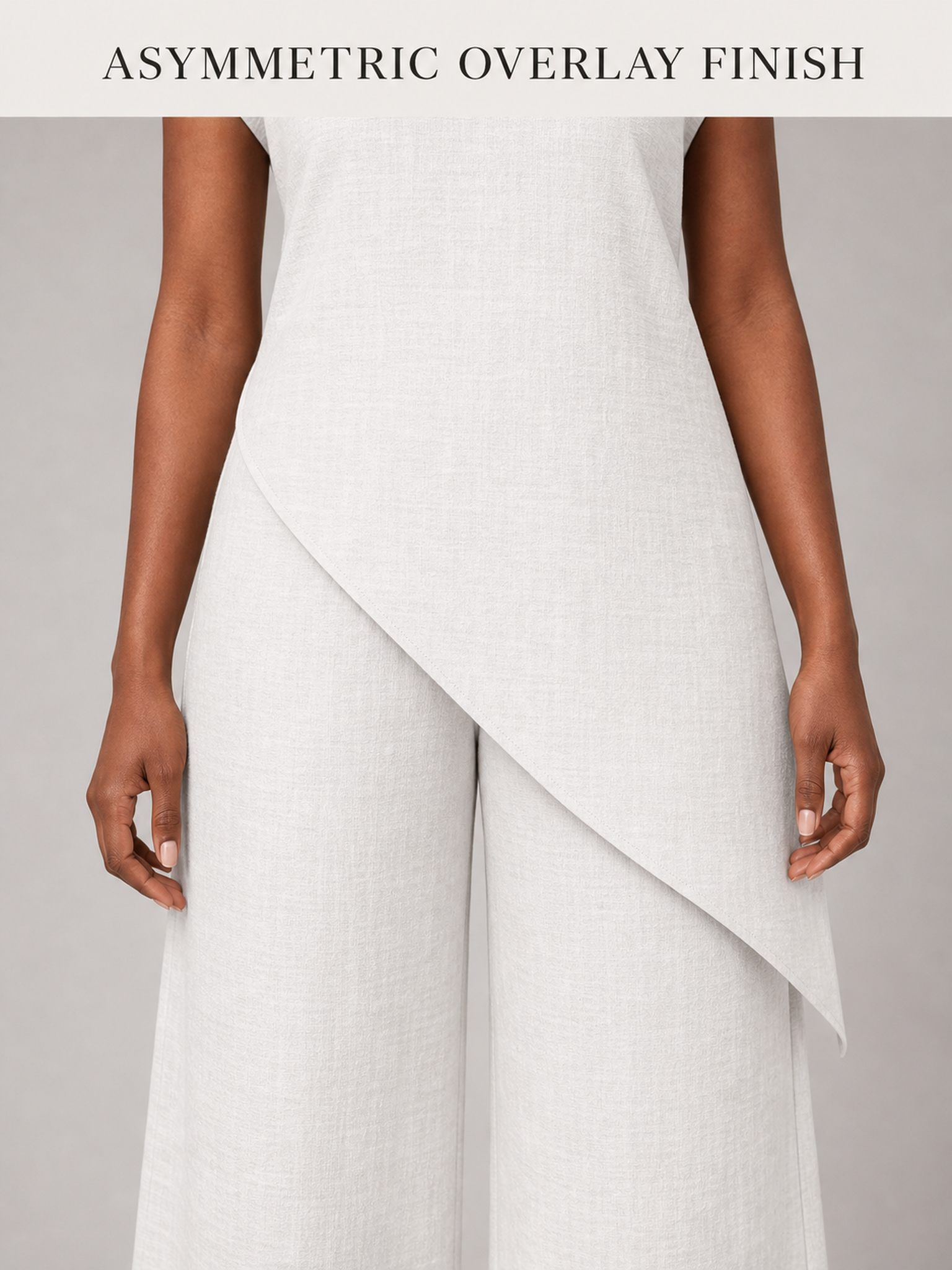 Curved asymmetric overlay edge and clean finish