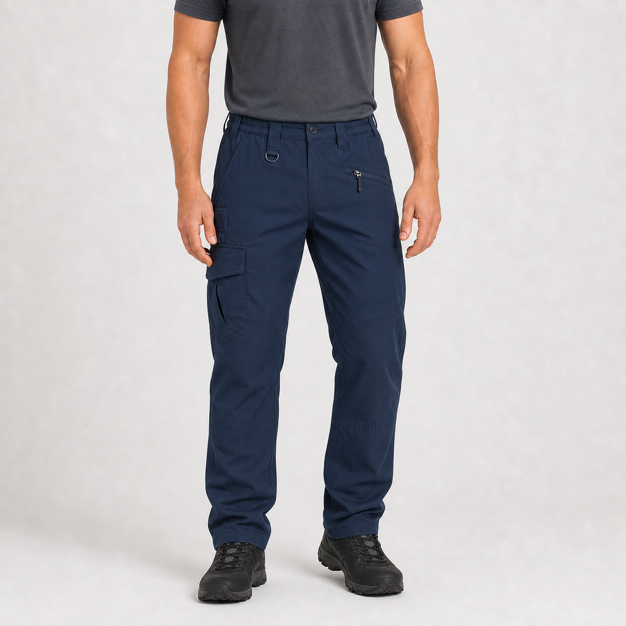 Deep navy men's cargo hiking pants