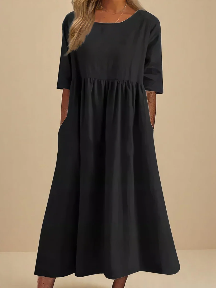 🌸 Lina™ | Luftiges Leinenkleid für zeitlose Eleganz