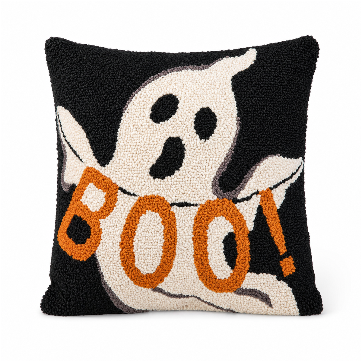 👻 Douceur d’Halloween | Coussin fantôme BOO de 35 cm