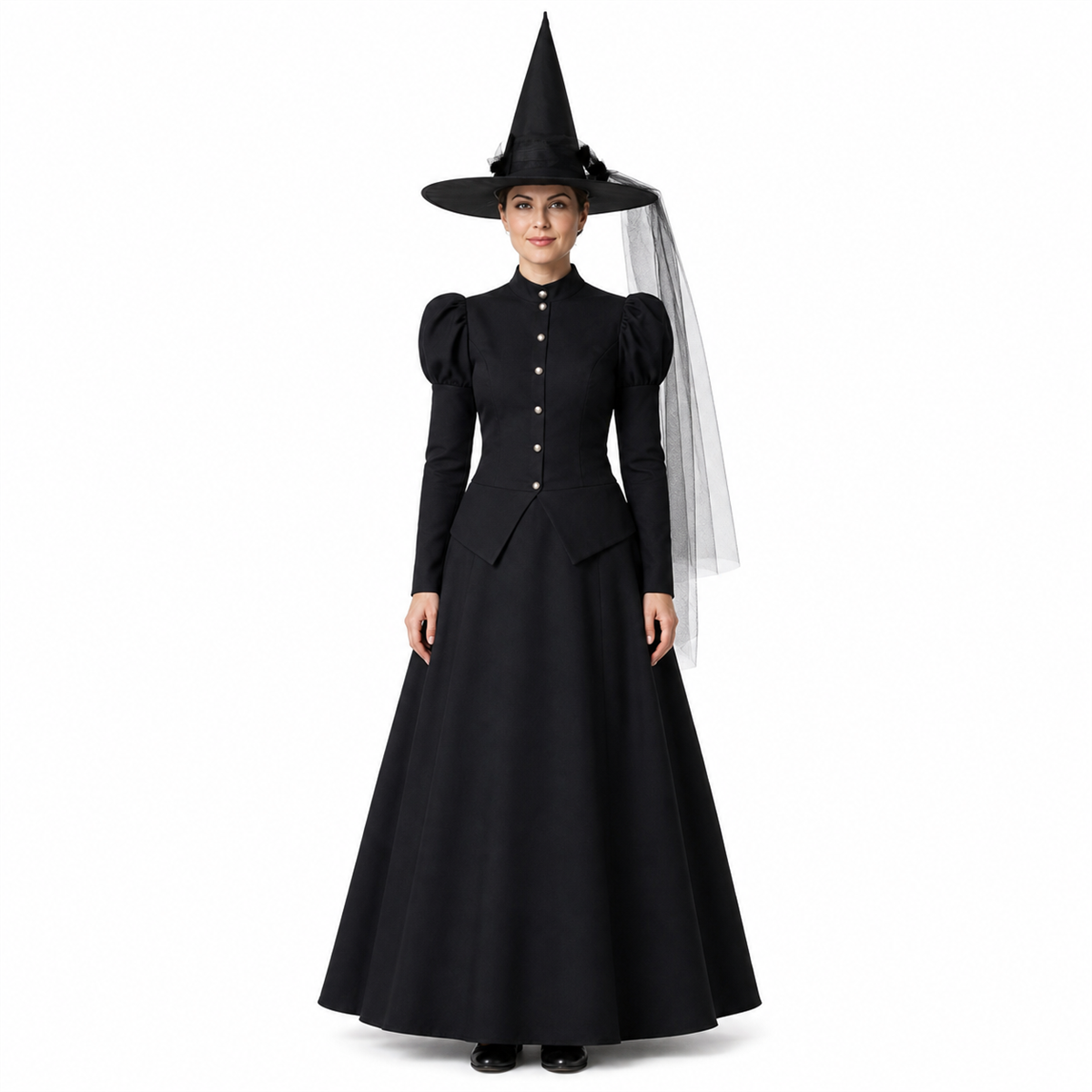 Spécial Halloween à l'heure des sorcières – Costume classique de sorcière noire pour femme