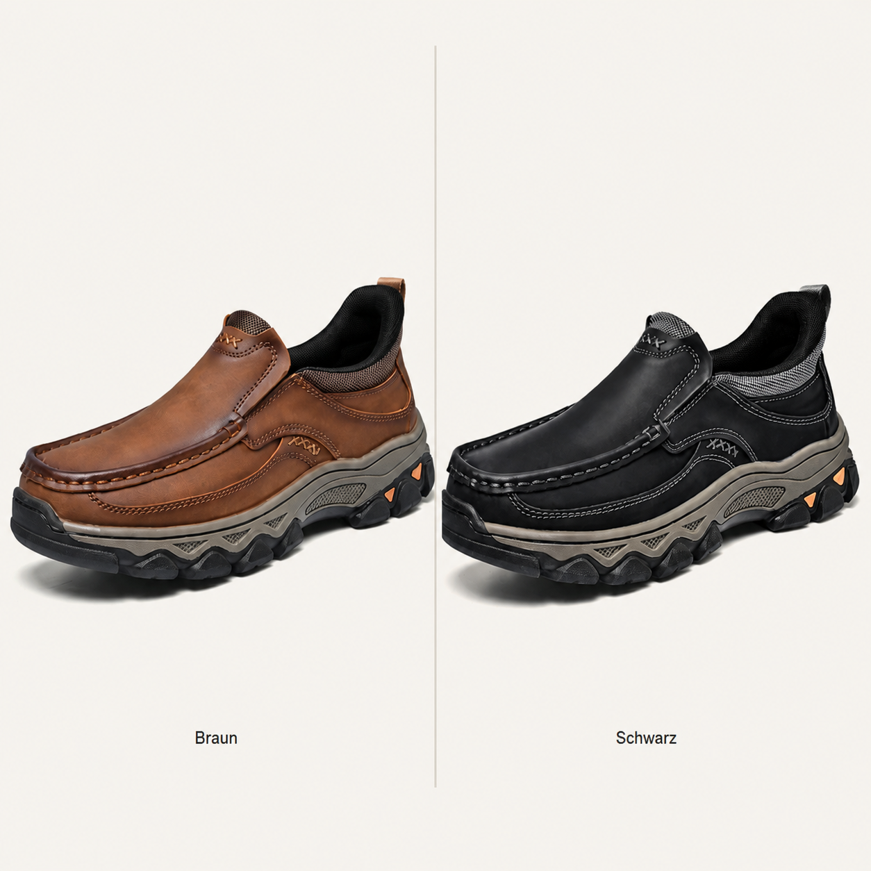 2 Paar kaufen (Braun + Schwarz) – 70 % Rabatt