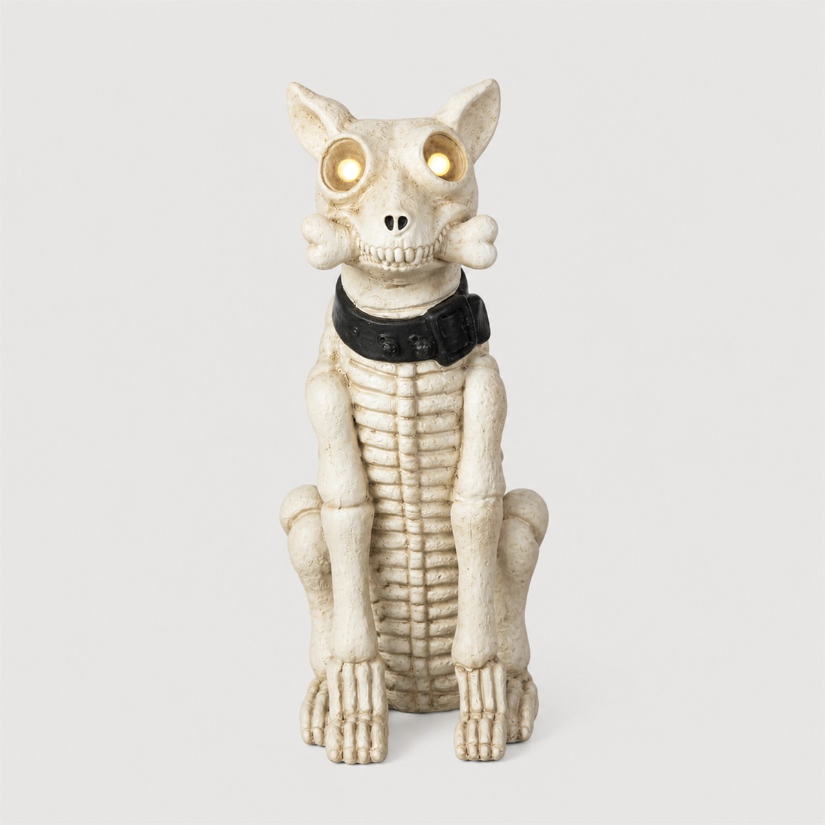 Chien squelette lumineux d'Halloween de 52 cm