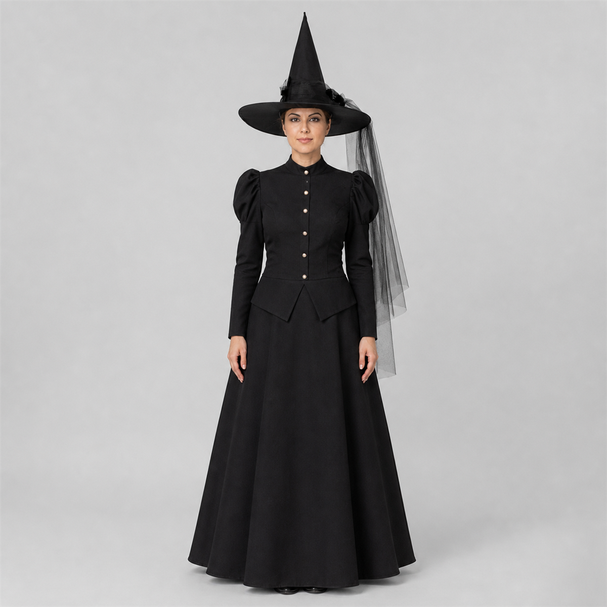Spécial Halloween à l'heure des sorcières – Costume classique de sorcière noire pour femme