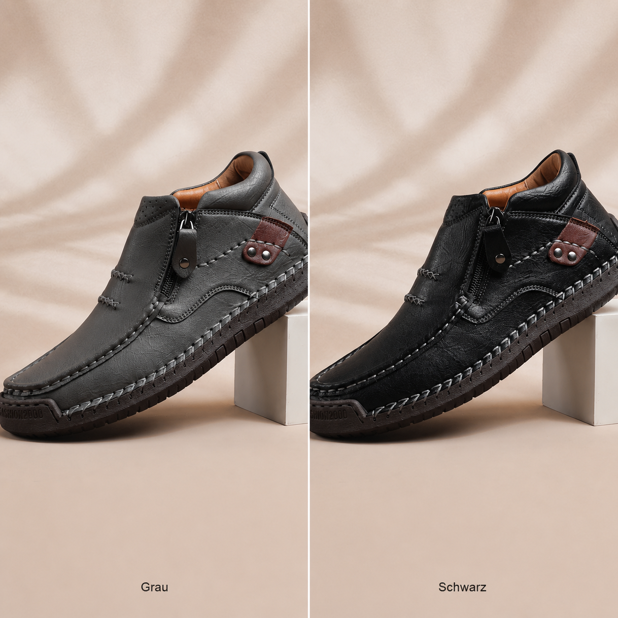 2 Paar kaufen (Grau + Schwarz) – 70 % Rabatt