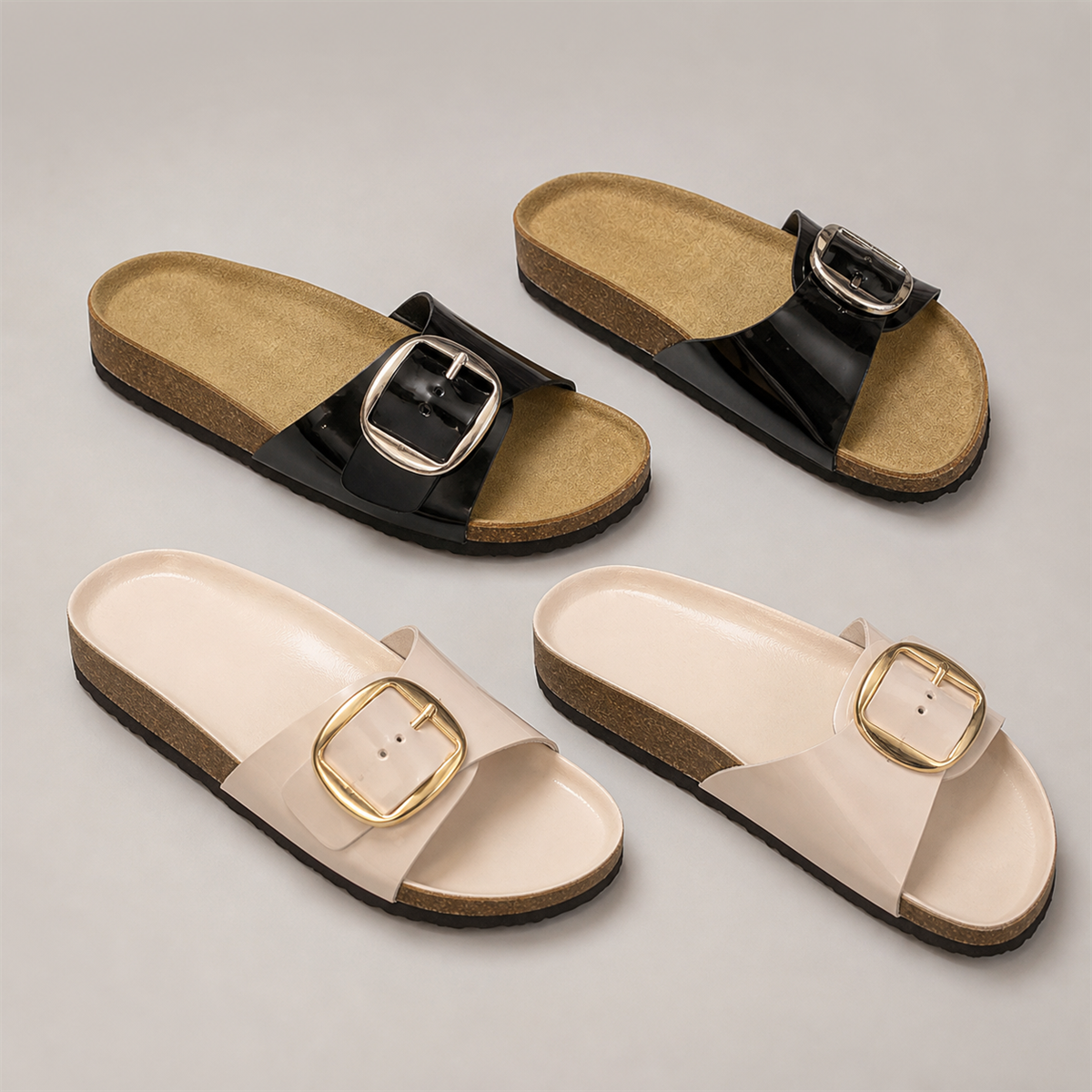 Lot de 2 (Noir verni + Beige verni) - 53,5 % de moins que le prix d’origine
