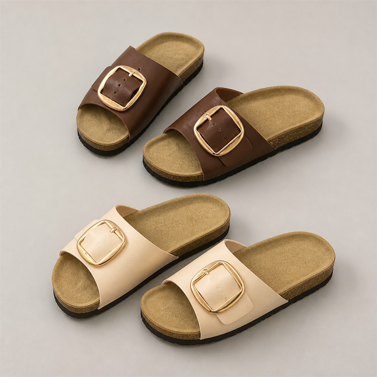 Lot de 2 (Marron + Beige mat) - 53,5 % de moins que le prix d’origine