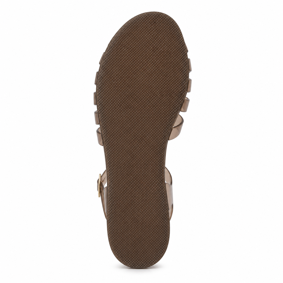 Sandales cage translucides Ambre fumé pour femme - 7