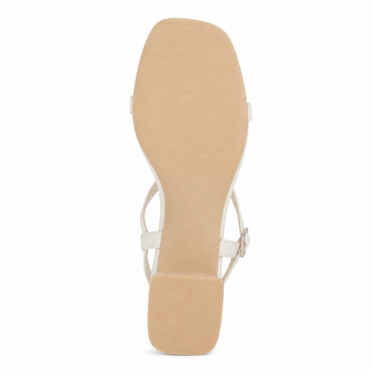 Sandales minimalistes à bride T blanc nuage pour femme - 7