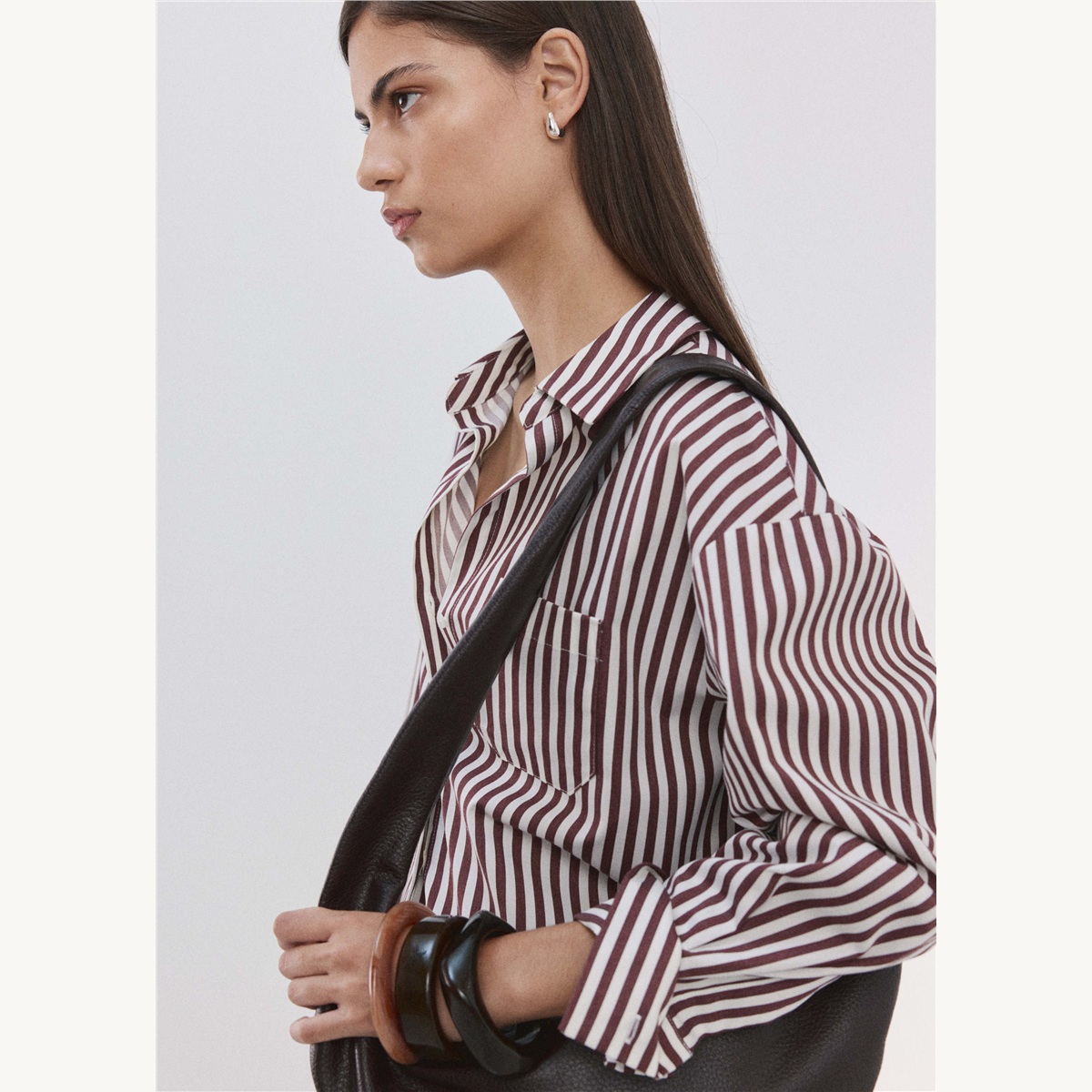 Chemise Regular rayée - vue de profil