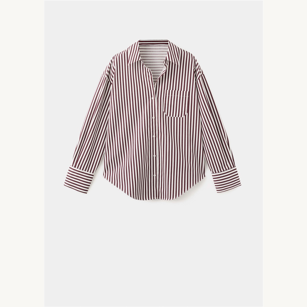 Chemise rayée à plat - vue complète