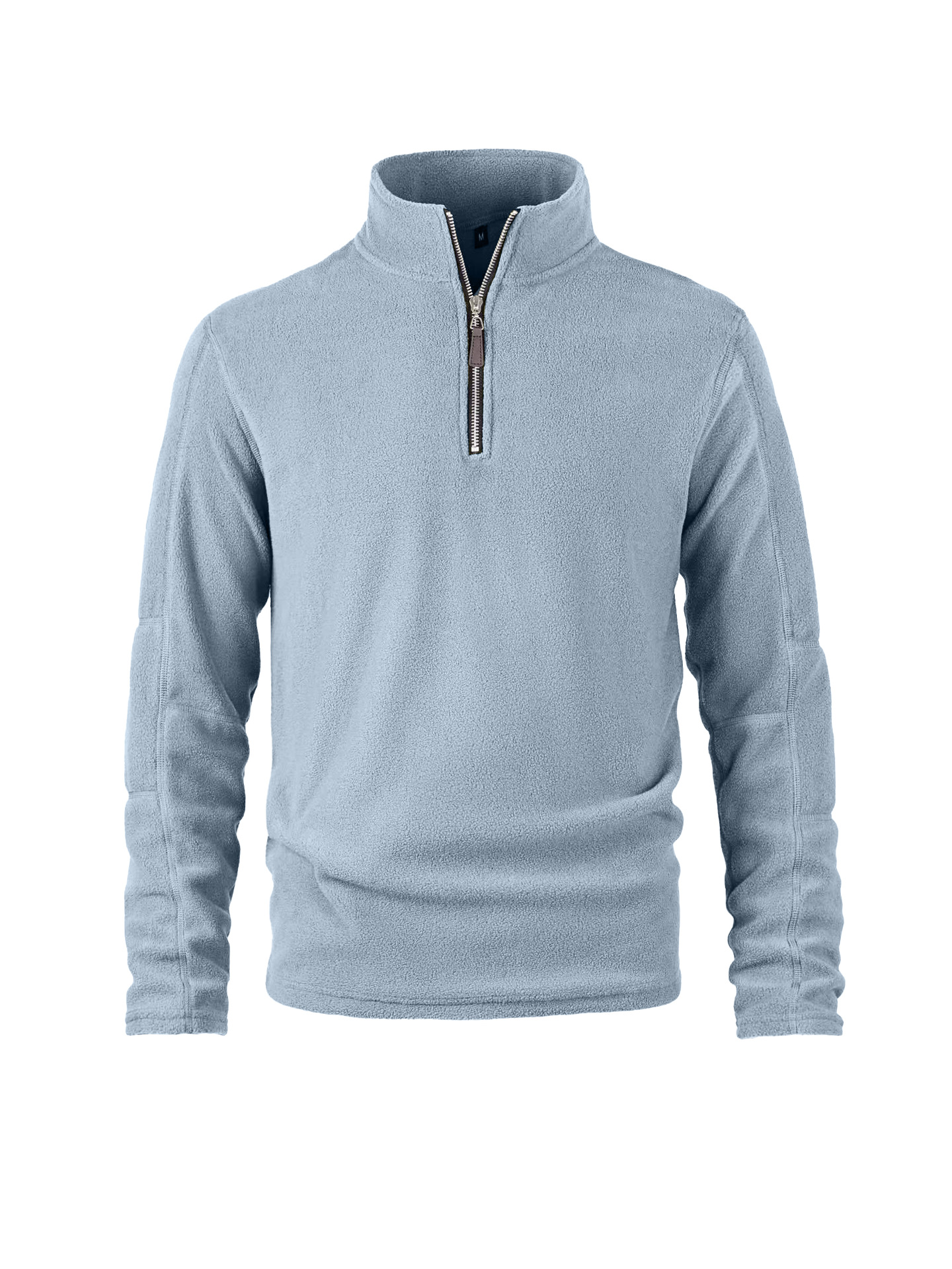Herren-Fleecepullover mit Stehkragen, Ansicht 2