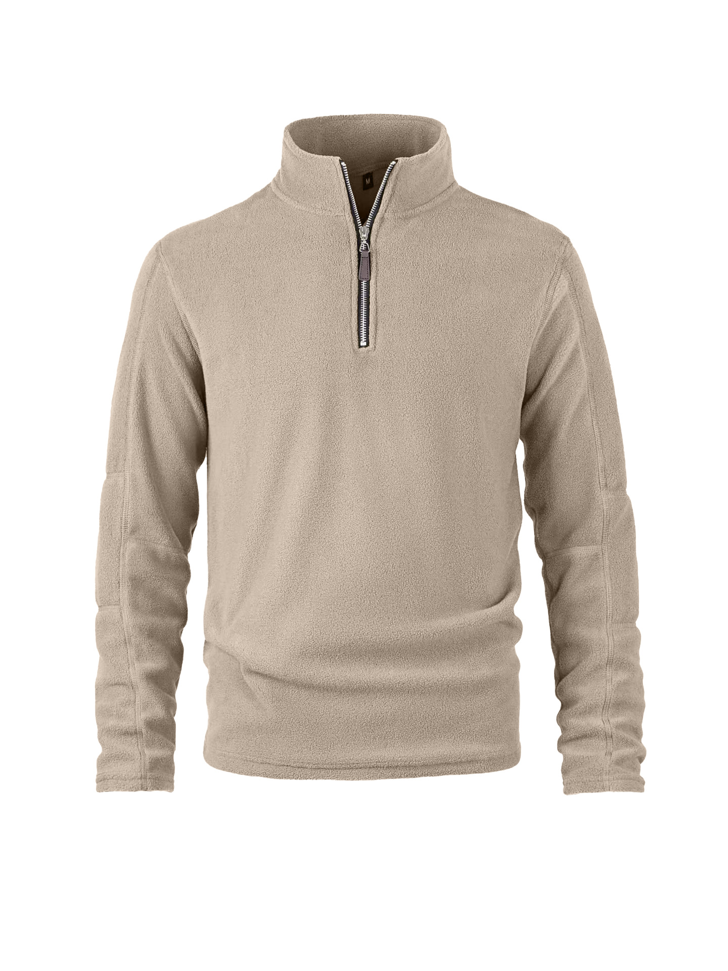 Herren-Fleecepullover mit Stehkragen, Ansicht 3