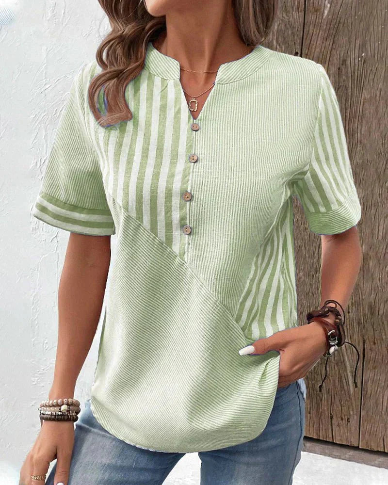 Lila | Sanft gestreifte Bluse