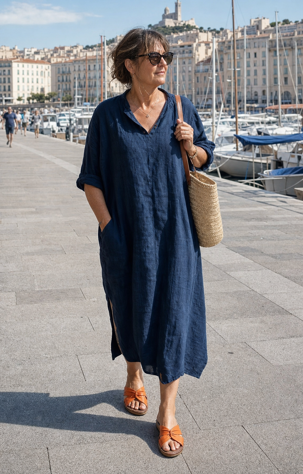 Femme portant les sandales à brides croisées dans son quotidien, photo 14