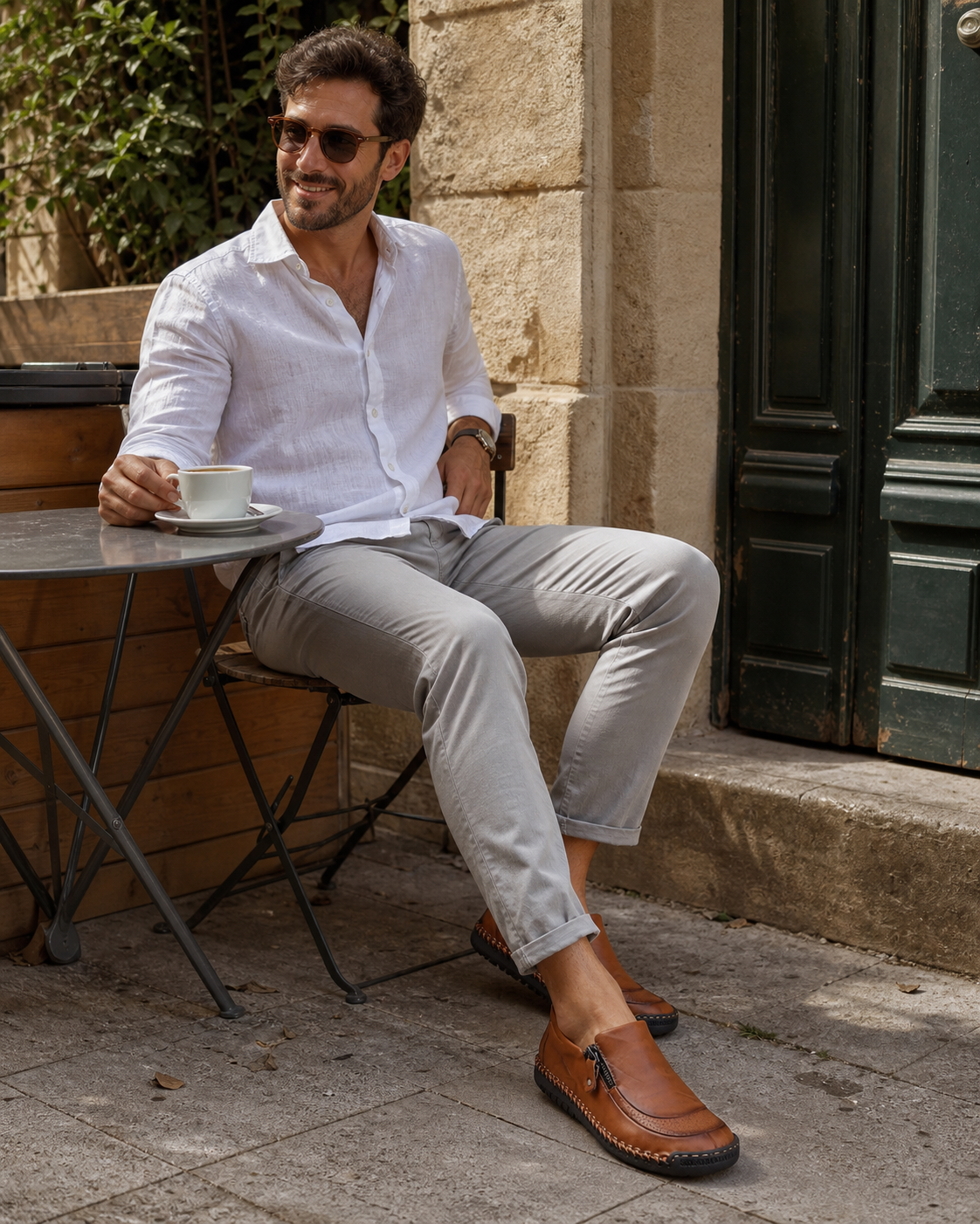 Inspiration sortie quotidienne avec les mocassins homme