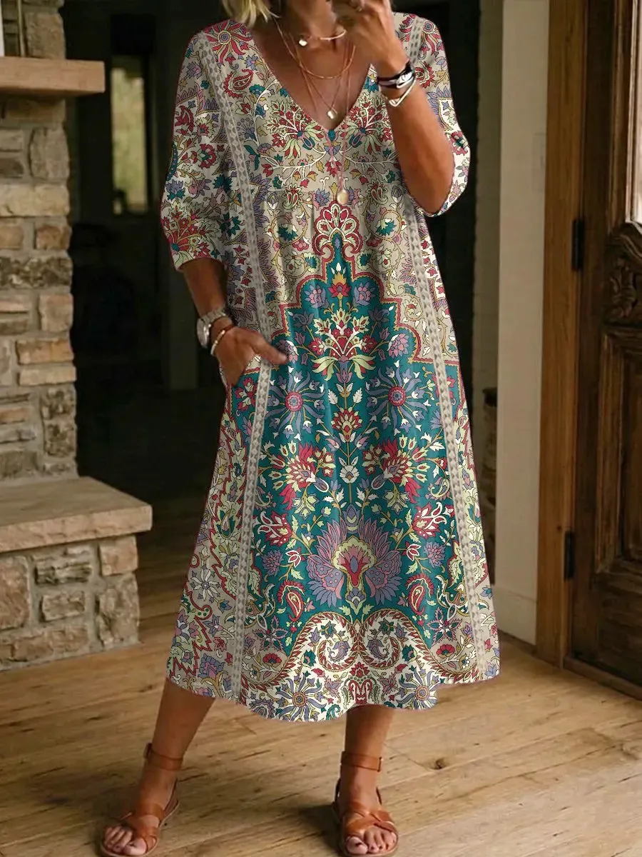 Robe femme fluide à imprimé floral — modèle 5