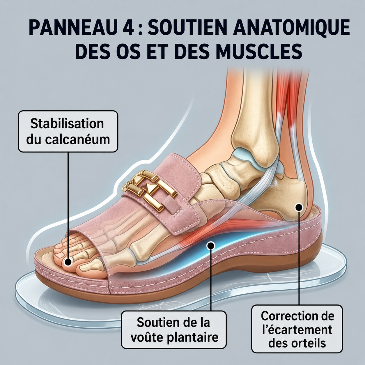 🎁 Last Day Special: 70% OFF 🎁Newly upgraded women's wedge-heeled platform orthotic slippers