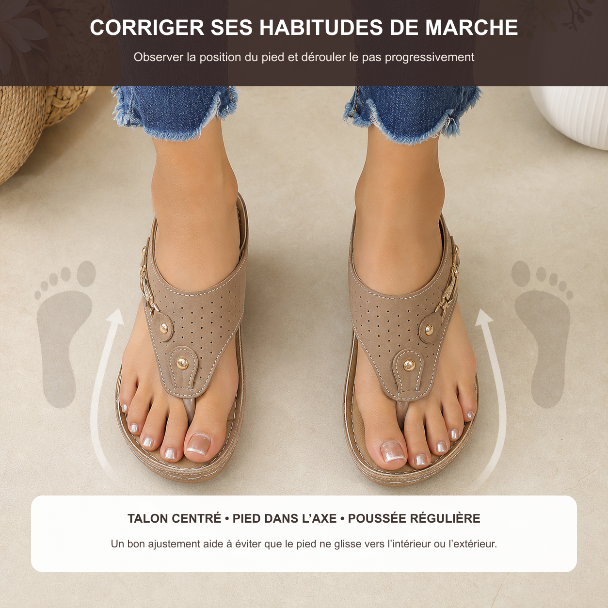 Conseils pour corriger les habitudes de marche et mieux positionner le pied