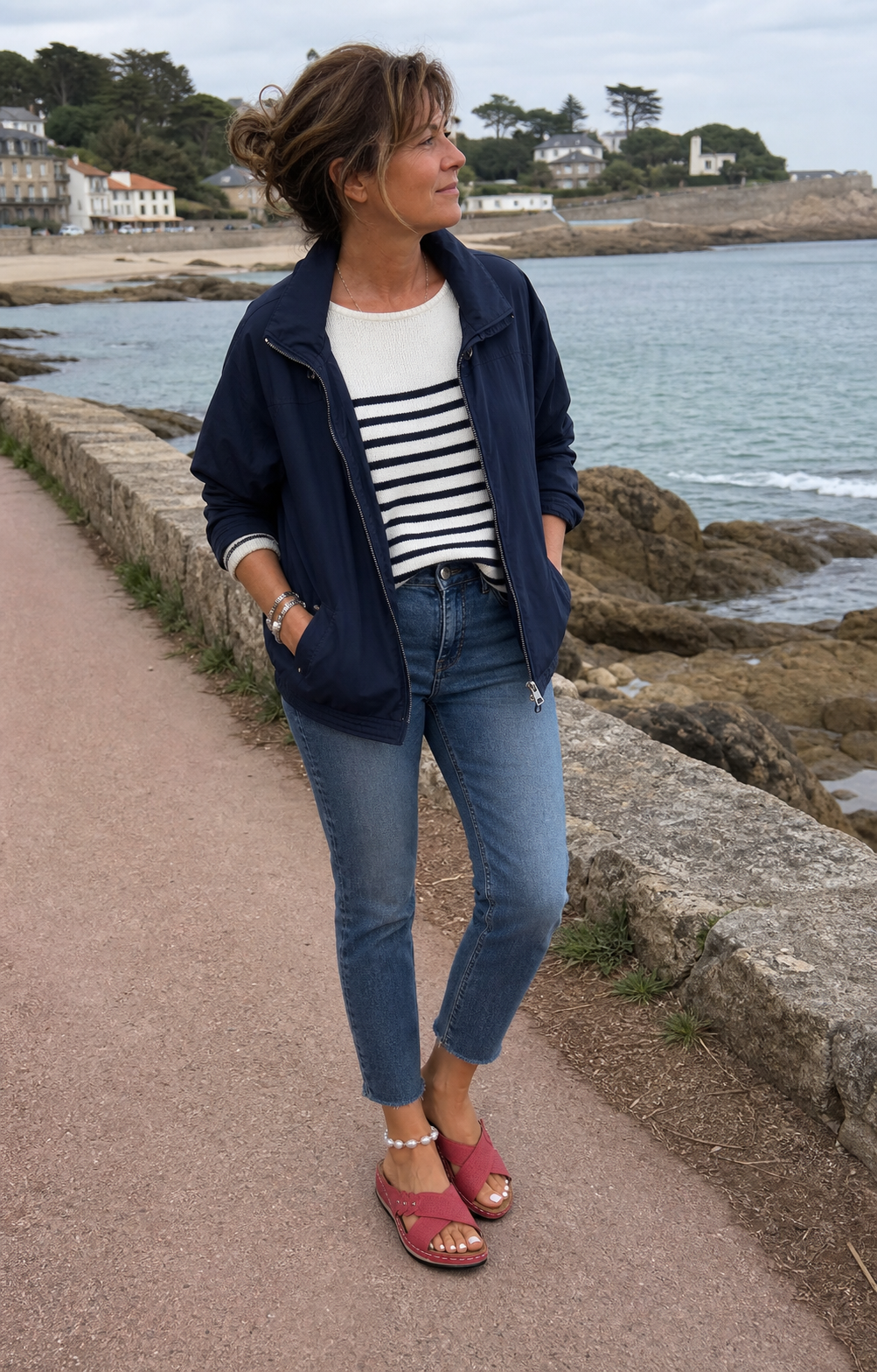Inspiration week-end en bord de mer avec les sandales rouges