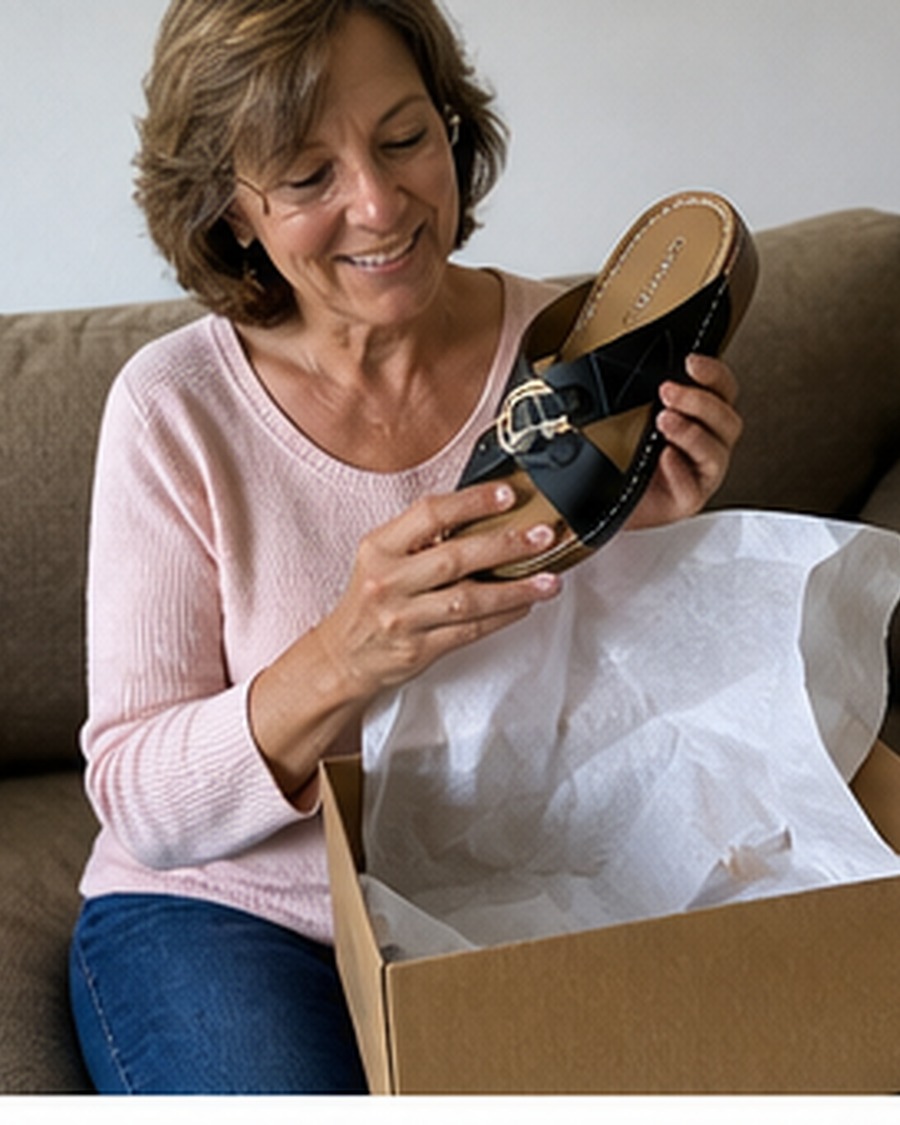 Julie A. porte les mules noires à Dijon