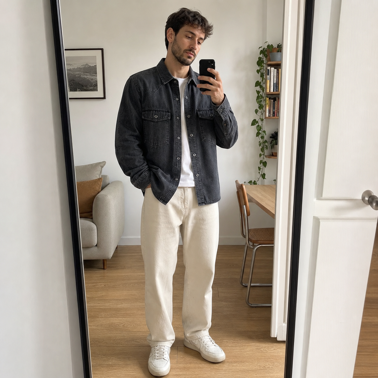 Homme en France portant l&rsquo;un des mod&egrave;les dans une sc&egrave;ne quotidienne, exemple 8