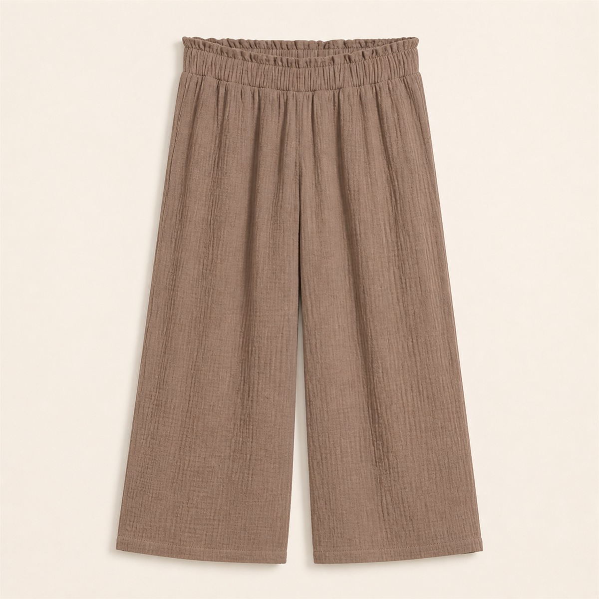 Jupe-culotte taupe