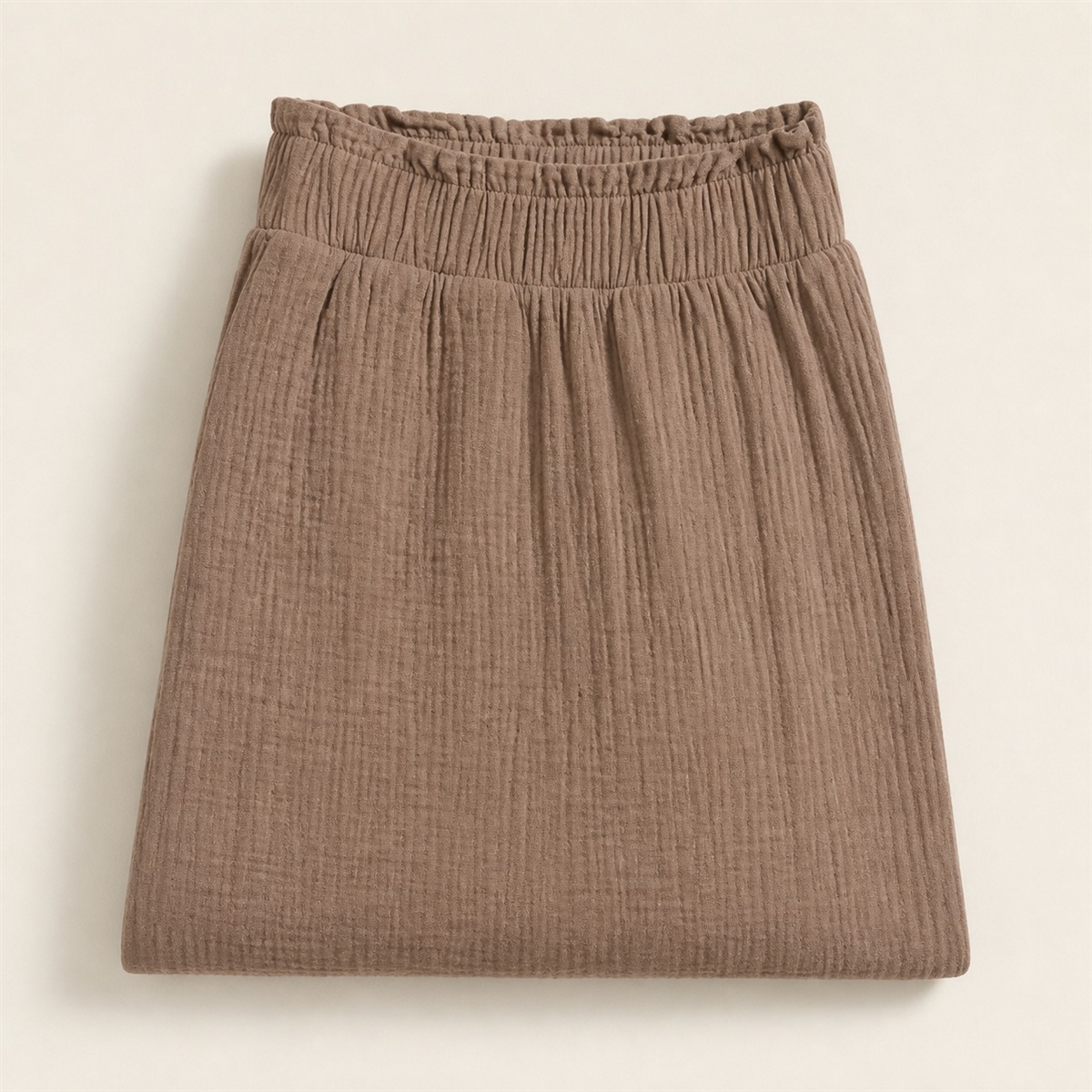 Taille elastiquee de la jupe-culotte