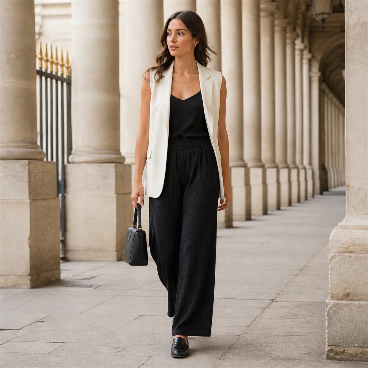 Tenue decontractee avec la jupe-culotte