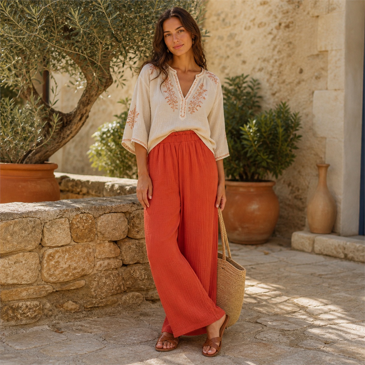 Tenue elegante avec la jupe-culotte